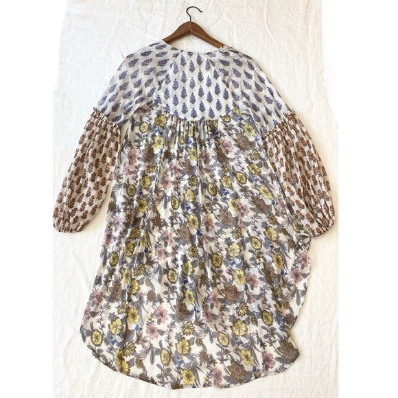 Free People Floral Boho Sheer Top - Picture 3 of 16